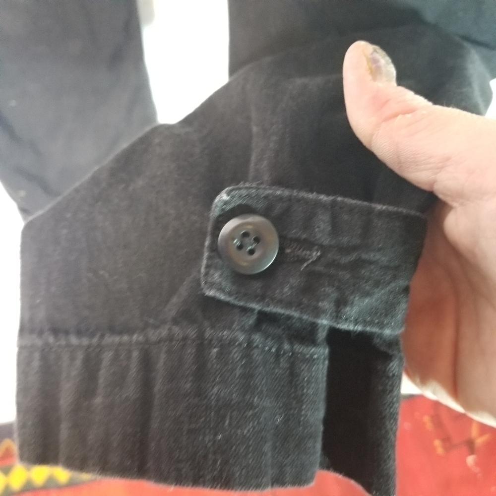 Edwin Harlow Anthropologie Jeans Relaxed Tapered Pleated Waist Nero 27 30 - Picture 12 of 16